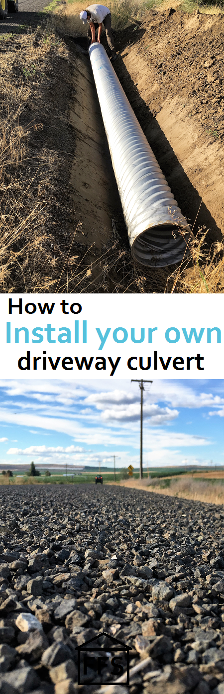 How to build your own house-install your driveway culvert yourself for free